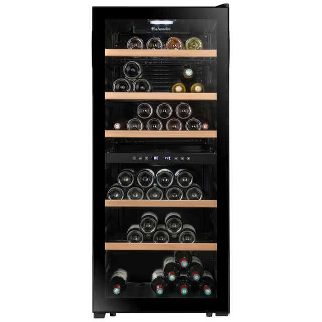 La Sommeliere viinikaappi LS102DZBLACK (vapaasti seisova, 102 pulloa)