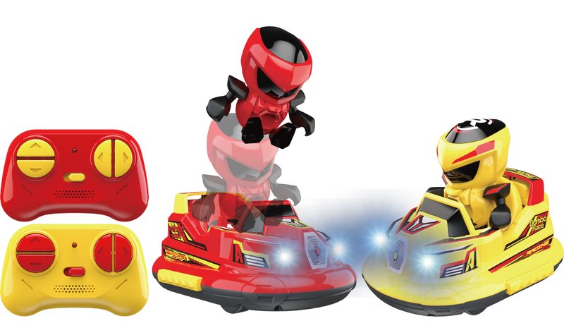 Junior Driver Bumper Car Twin Pack Red And Yellow