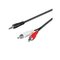 Pro MiniJack - 2xRCA - Musta - 0.5m – kuva 2