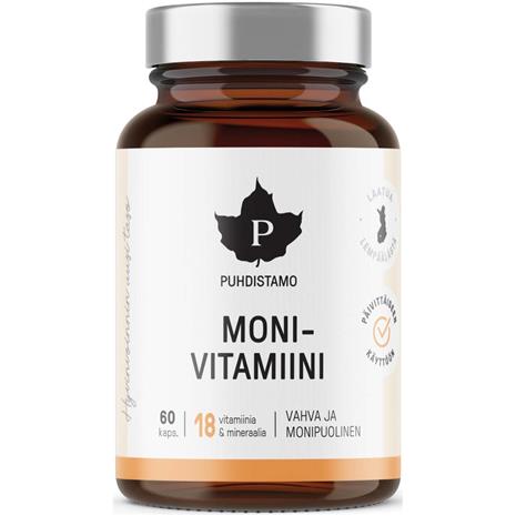 Puhdistamo monivitamiini 60kaps ravintolisä