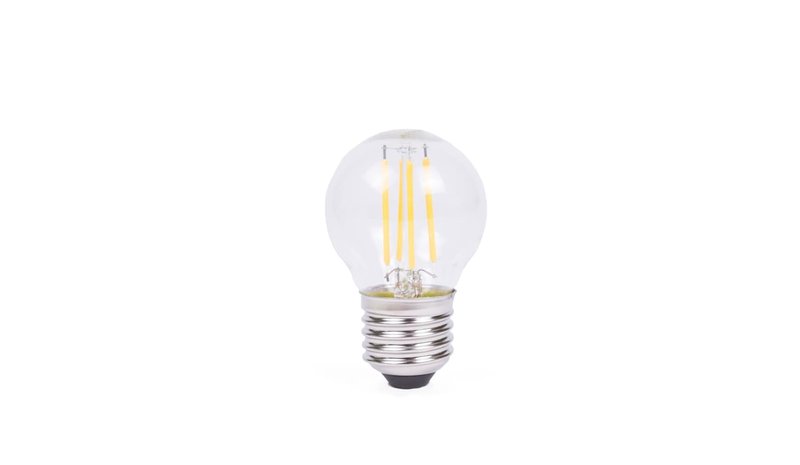 LED-filamenttilamppu G45 4 W E27 himmennettävä – kuva 1/1
