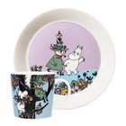 Moomin Arabia - Muumi Muumimuki ja lautanen Sydänystävät