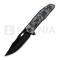We Knife Barracks kääntöveitsi, Pixel Pattern Titanium, Black Stonewash/Brushed – kuva 2