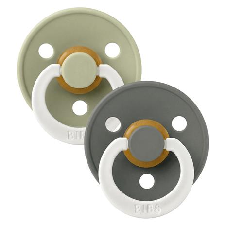 BIBS - Pacifier Colour 2 PACK - Sage GLOW/Pine GLOW - Size 1 – kuva 2/3