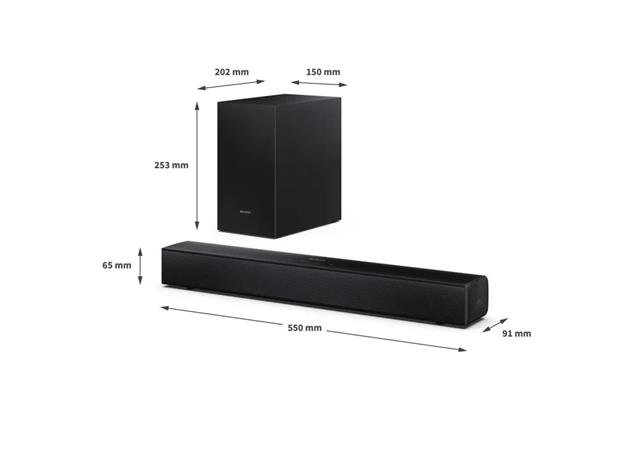 Sharp HT-SBW121 soundbar speaker 2.1 channels