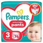 Pampers Active Baby Pants vaipat, koko 3, 76 kpl.