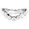 Muli Collection Lotus Wavy Ring Silver 18mm – kuva 1