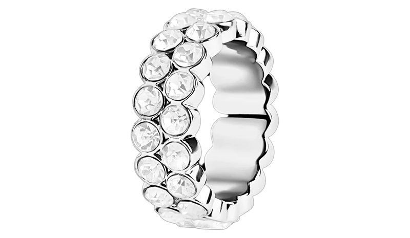 Muli Collection Lotus Duo Ring Silver 17mm – kuva 1/1