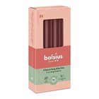 Bolsius Essentials pöytäkynttilät 17cm, 8 kpl, sametinpunainen, jopa 5h