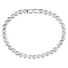 Muli Collection Lotus Tennis Bracelet Silver 18cm