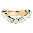 Muli Collection Lotus Wavy Ring Gold 19mm
