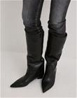 Nelly - Musta - Low Block Knee Boot