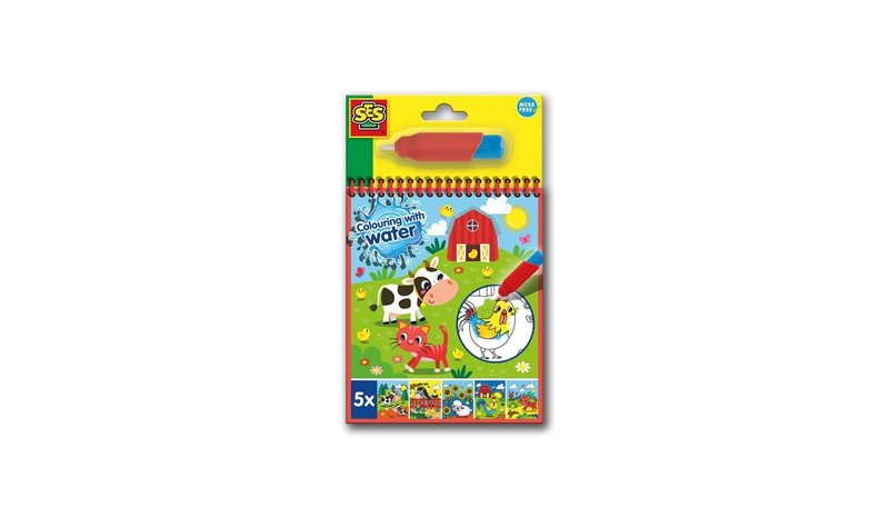 SES Creative Colour with Water Farm Colouring Book – kuva 1/1