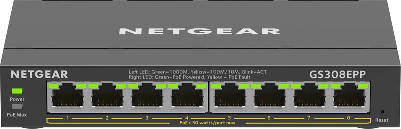 NETGEAR GS308EPP-100PES, kytkin