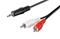 Pro MiniJack - 2xRCA - Musta - 0.5m – kuva 3