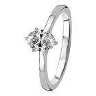 Kohinoor 033L-338V-50 Gloria timanttisormus valkokulta 0.50ct
