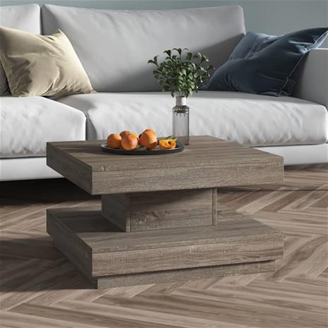 vidaXL Sohvapöytä harmaa 60x60x35 cm MDF – kuva 4/4