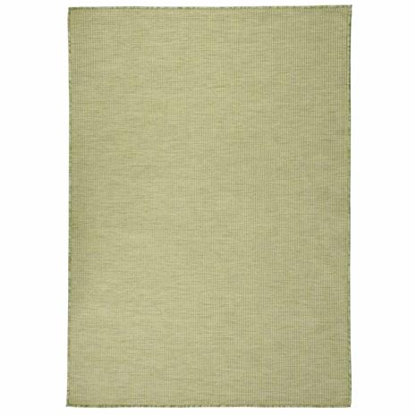 vidaXL Ulkomatto Flatweave 200x280 cm vihreä