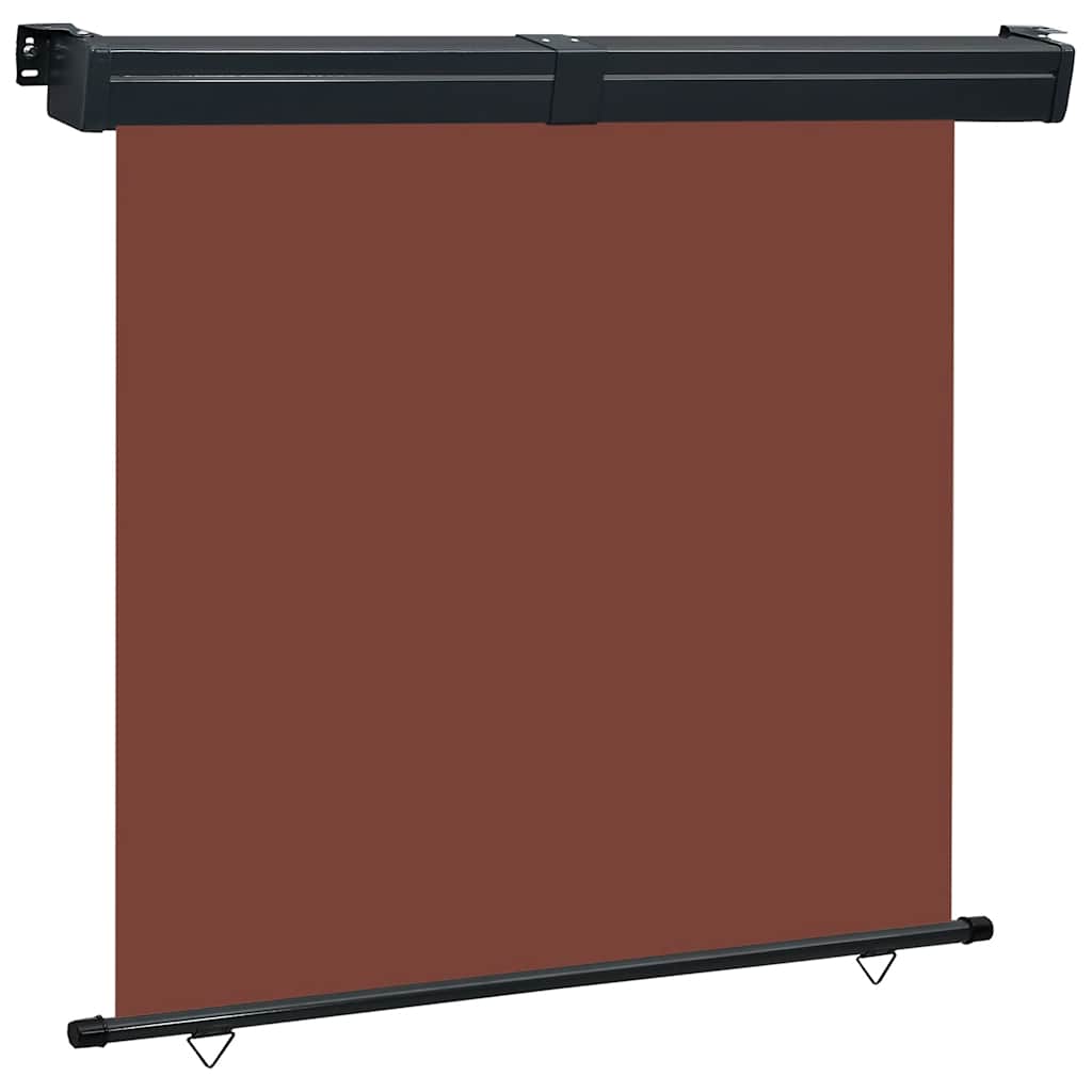 vidaXL Parvekkeen sivumarkiisi 165x250 cm ruskea