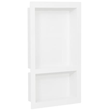 vidaXL Suihkusyvennys 2 osastolla korkeakiilto valkoinen 41x69x9 cm – kuva 6/6