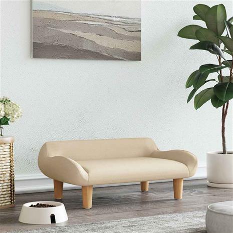 vidaXL Koiranpeti kermanvärinen 70x40x24 cm kangas