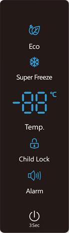 Epoq ETF185W26D, pakastin