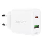 Nopea USB-C ja USB laturi 20W, valkoinen