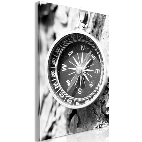 Artgeist Black And White Compass Vertical taulu