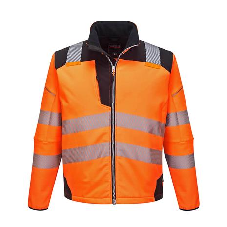 Portwest T402 oranssi/musta softshell-huomiotakki