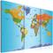 Artgeist World Map: Colourful Note taulusetti – kuva 2