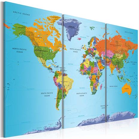 Artgeist World Map: Colourful Note taulusetti – kuva 2/2