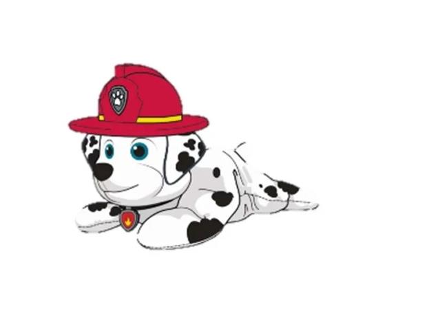 Paw Patrol Hat & Collar Plush 20cm - Marshall