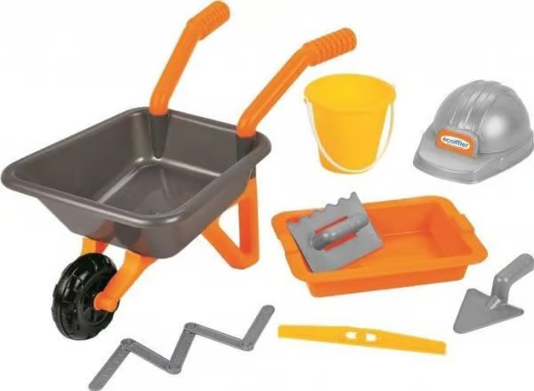 Ecoiffier - Wheelbarrow with Masonry Set