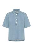 MY ESSENTIAL WARDROBE Abinamw 139 Boxy Blouse - LIGHT BLUE WASH - 40