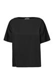 AHLVAR GALLERY Yoli Silk Blouse - BLACK - XL