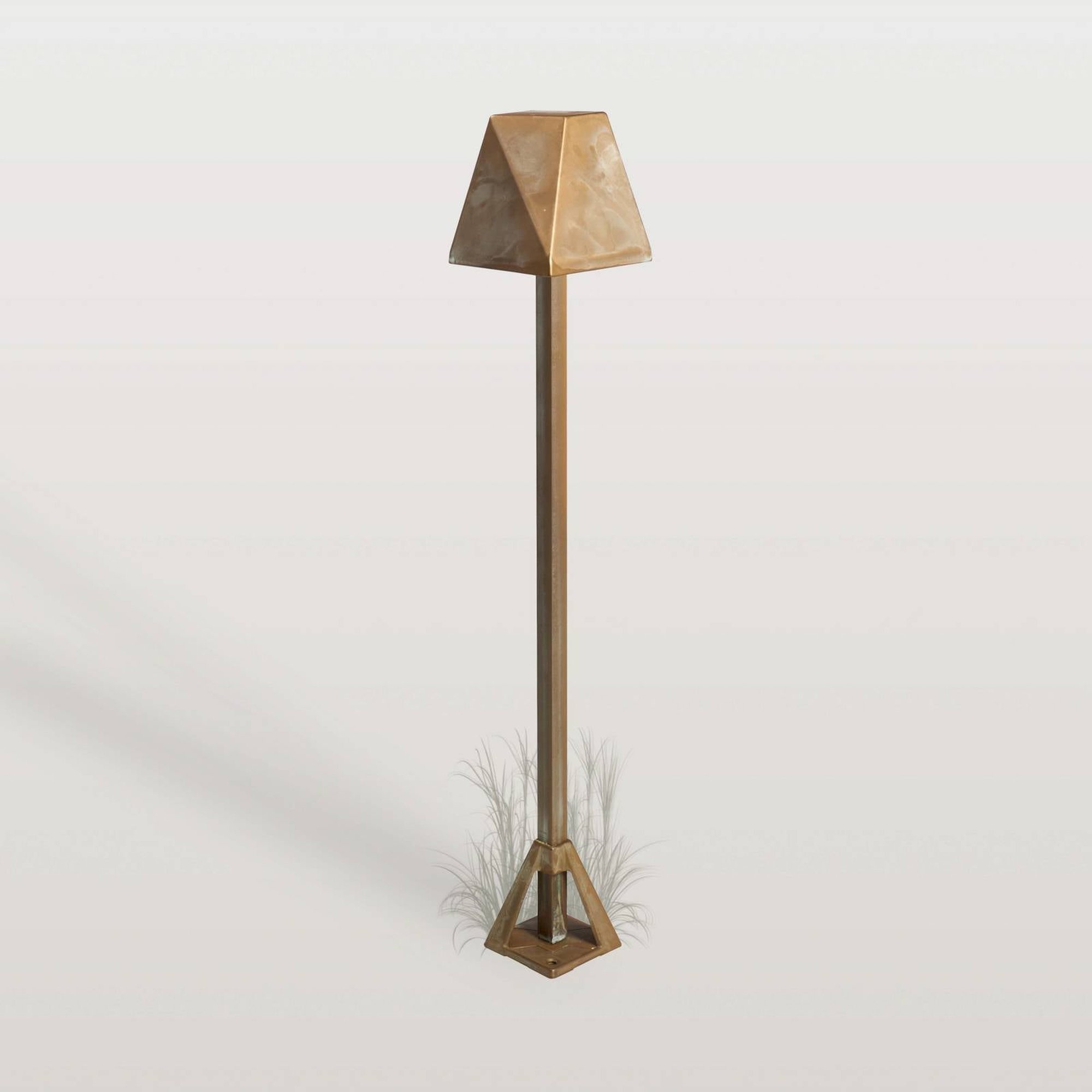Silva Edge -LED-pollarivalaisin, korkeus 50 cm, antiikkimessinki