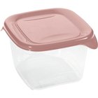 Neliönmuotoinen ruokasäilytysastia 1,2 l Fresh&Go pinkki