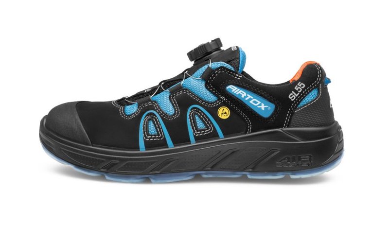 Airtox SL55 turvakenkä koko 45 - hengittävä, leveä istuvuus, iskunvaimennus w/UTURN-suljin – kuva 1/1