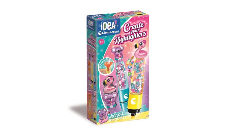 Clementoni Create Your Highlighters Beach Buddies (Pack By 2) – kuva 1/2