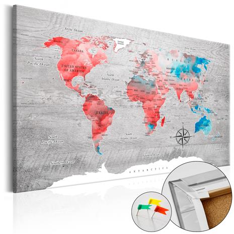 Artgeist Red Roam [Cork Map] korkkitaulu