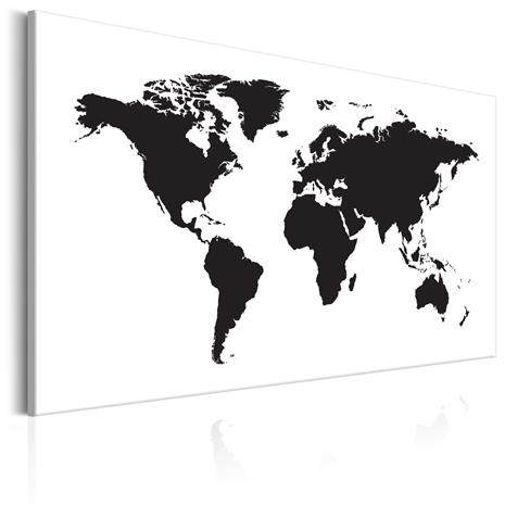 Artgeist World Map: Black & White Elegance taulu