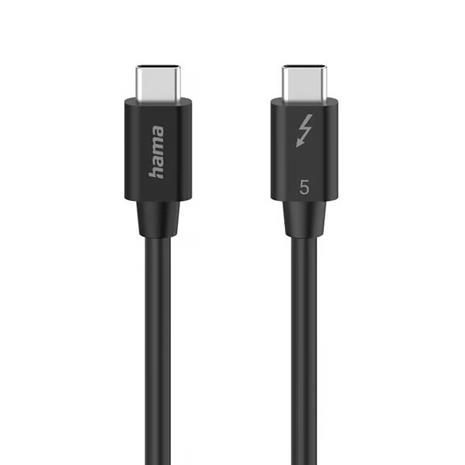 Hama Cable USB-C Thunderbolt 5 80 Gbit/S Ultra-Hd 8K 1.0M Black – kuva 4/4