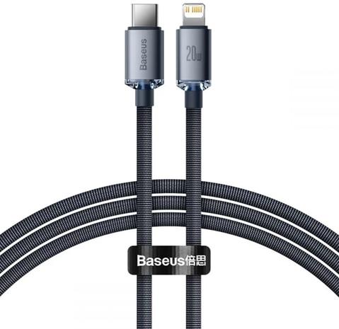 Baseus Crystal cable USB-C to Lightning 20W PD 1.2m (black)