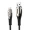 Joyroom S-M411 Sharp Series USB-A to micro USB 3A 1,2m with Charging Indicator – kuva 6