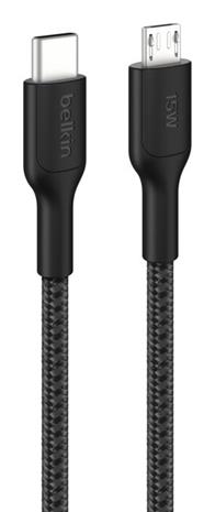 Belkin BoostCharge Pro - USB-C cable - 24 pin USB-C to Micro-USB Type B - 1 m