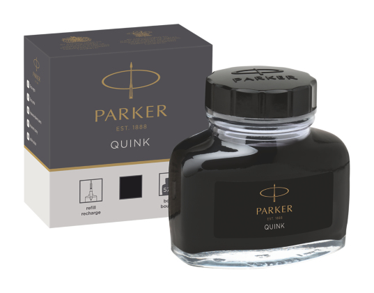 Parker muste Quinkflow 57ml musta