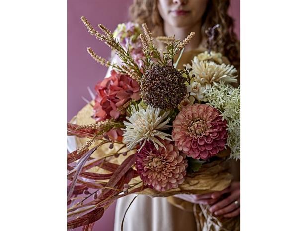 Bloomingville Hydrangea Stem - Red - H65CM