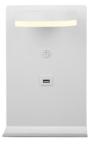 Candellux seinävalaisin Compact, valkoinen – kuva 1/2