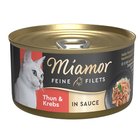 24x85g Fine Filets kastikkeessa tonnikala & rapu Miamor kissanruoka
