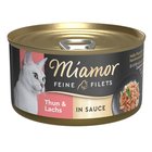 24x85g Fine Filets kastikkeessa tonnikala & lohi Miamor kissanruoka